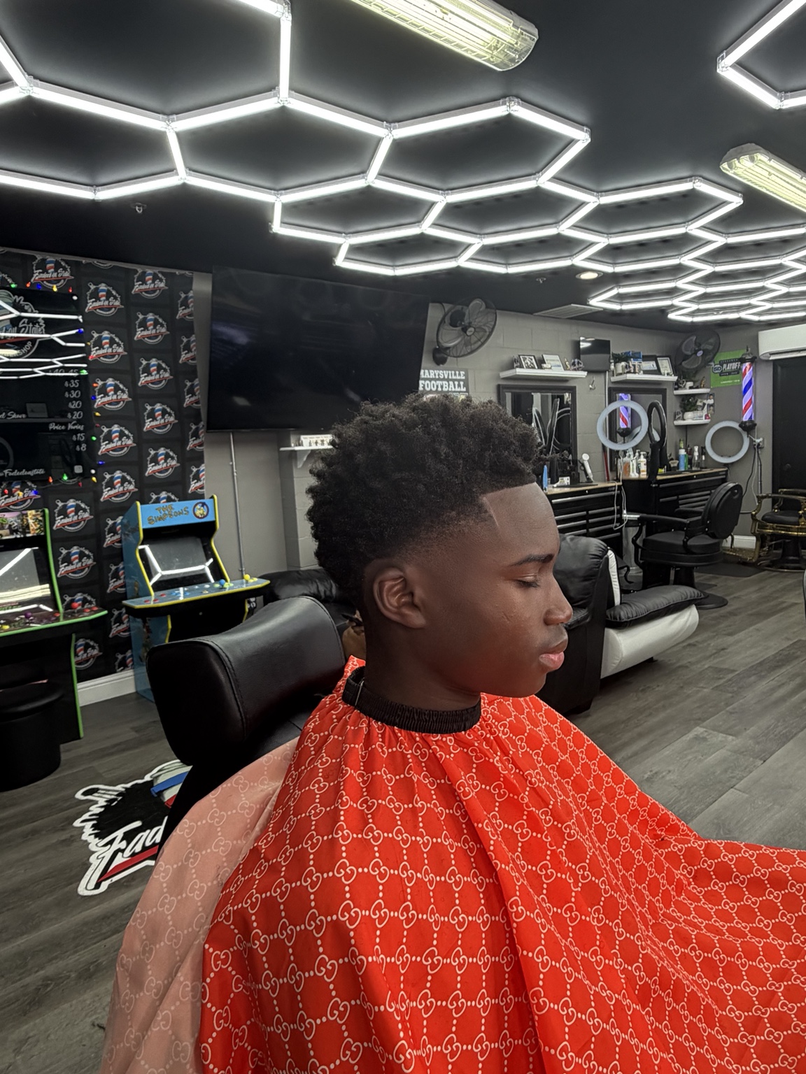 Fresh haircut at The Vault Barbershop